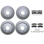 Front Rear Brake Kit Rotors TRW Pro Ceramic Pads for Silverado Sierra 1500 Yukon (2014–2019)