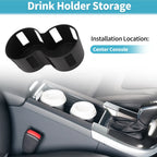 Center Console Cup Holder Organizer for Honda Prologue EV (2024–2026) TPE Black