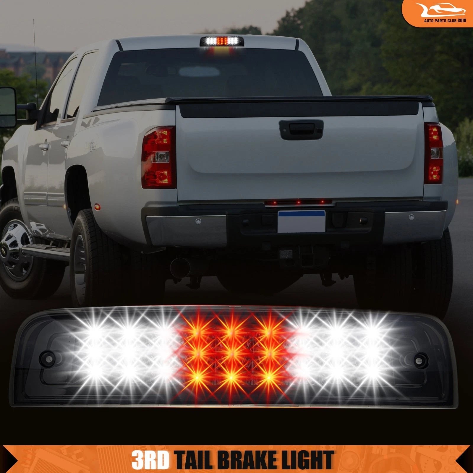 Chrome Housing LED 3rd Brake Light for Dodge Ram 1500 2500 3500 (2010–2018)