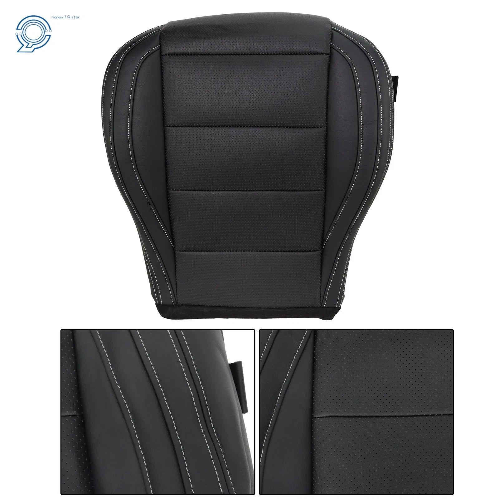 Front Left Driver Bottom Seat Cover for Ford Mustang GT V6 (2015-2023) Perforated