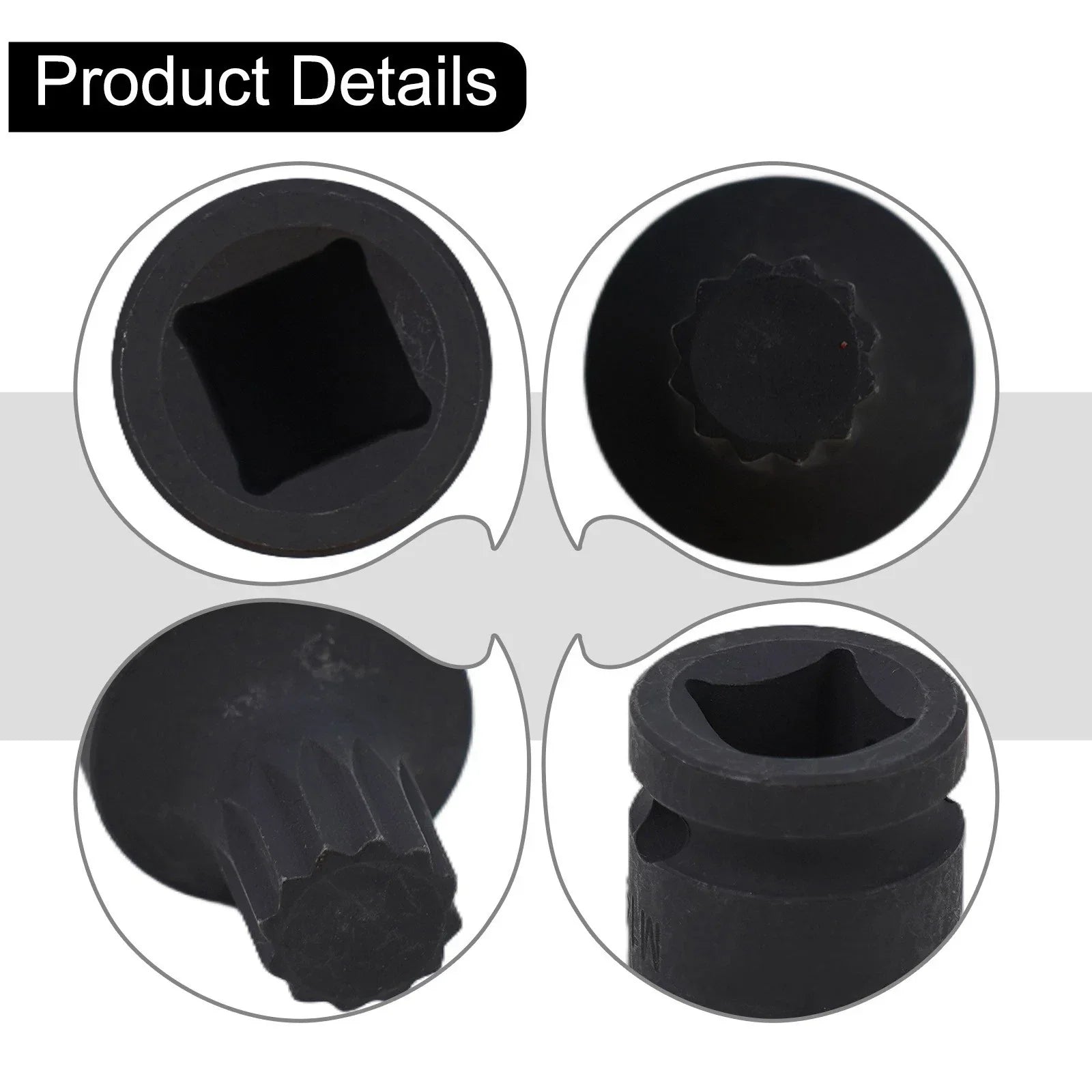 2 x Screw Removal Sleeve with 3/8" Square Driver for Car