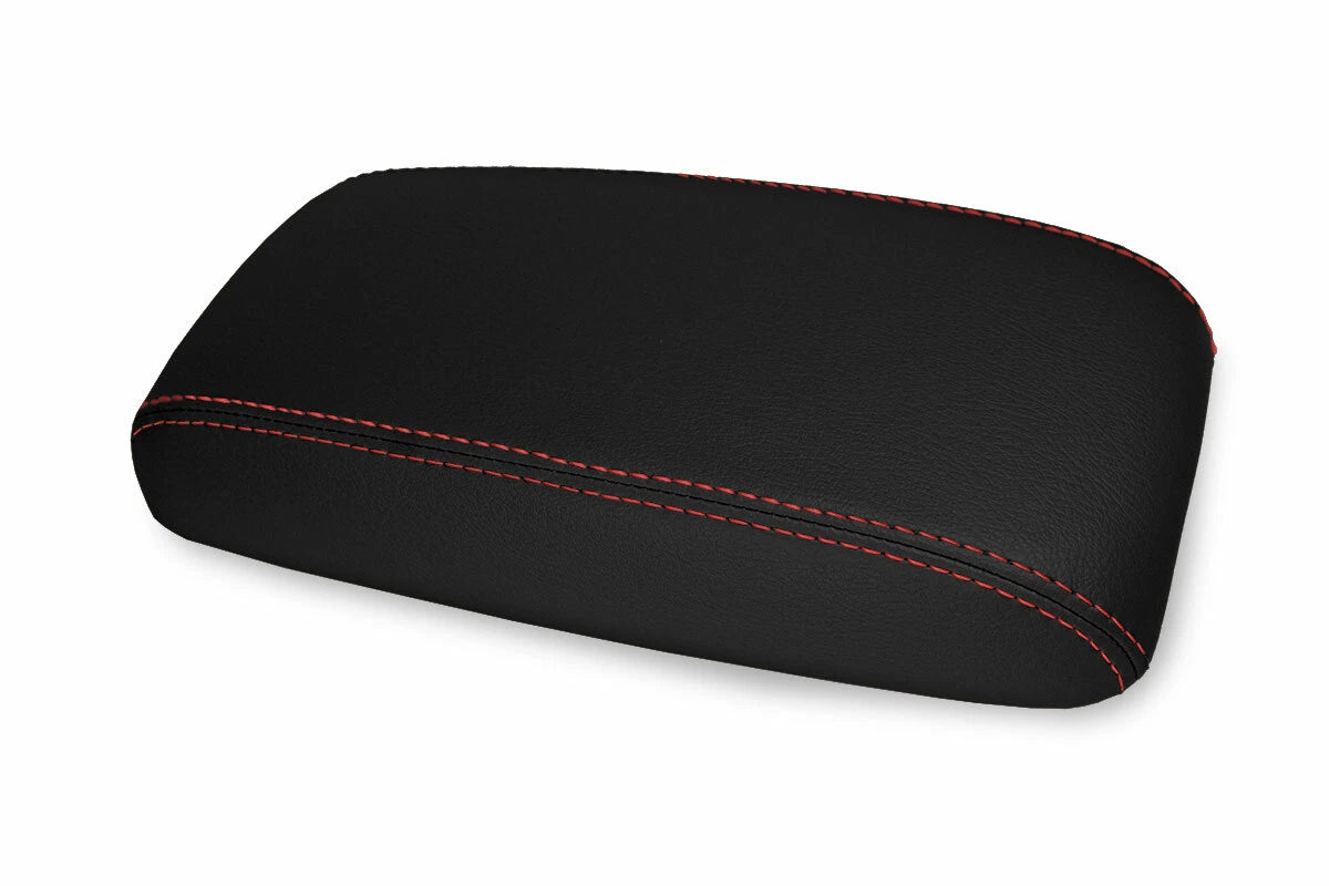 Console Lid Armrest Cover for Mazda 6 (2003–2008) Red Stitch
