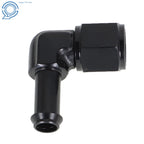 90 Degree AN6 Female to 3/8" Barb Hose Adapter for Universal Applications