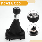 6 Speed Shift Knob with Boot Cover for Audi A3 (2010–2013)