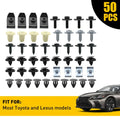 50pcs Bumper Retainer Clips for Toyota Lexus Scion