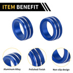 Audio Media Volume Tune Switch Knob Cover Ring for Toyota Tacoma (2020–2023) Blue