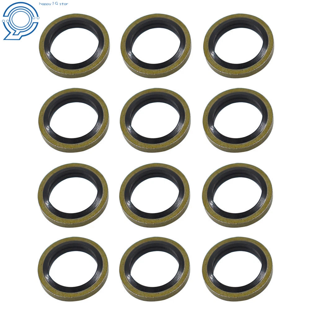 Set of 12 Fuel Line Sealing Washers for Cummins (12V 24V)