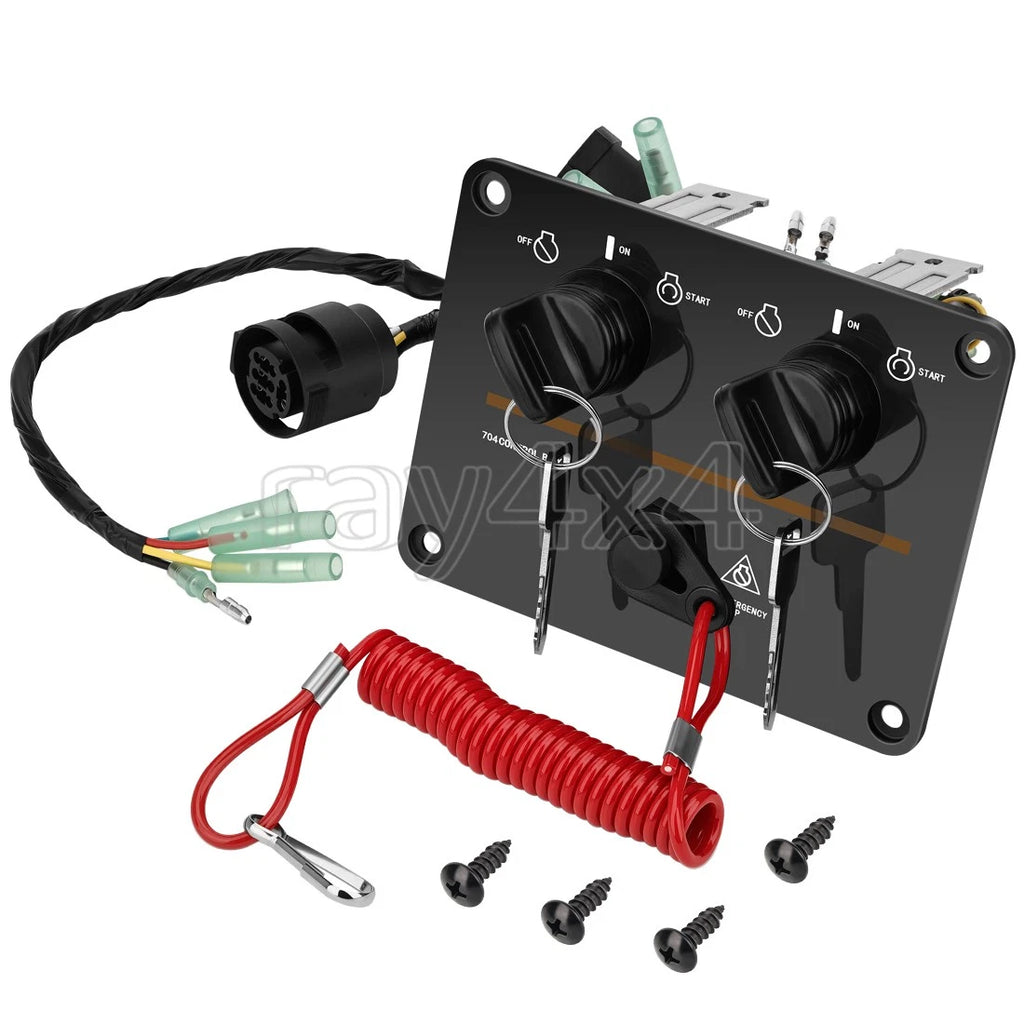 Dual Key Switch for Yamaha Outboards (6K1-82570-13-00, 6K1-82570-08-00)