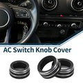 Set of 3 AC Climate Heater Switch Knob Cover Rings for Audi A3 8V (2014–2020)