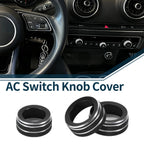 Set of 3 AC Climate Heater Switch Knob Cover Rings for Audi A3 8V (2014–2020)