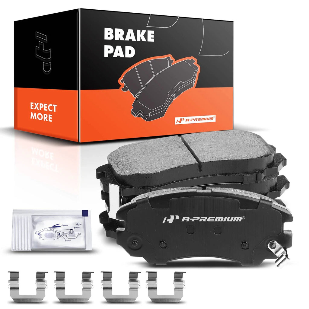 Set of 4 Front Ceramic Brake Pads for Hyundai Elantra (2007–2010)