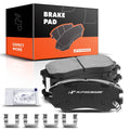 Set of 4 Front Ceramic Brake Pads for Hyundai Elantra (2007–2010)