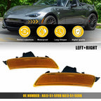Set of 2 Amber Front Side Marker Parking Lights for Mazda Miata MX-5 (2016–2022)