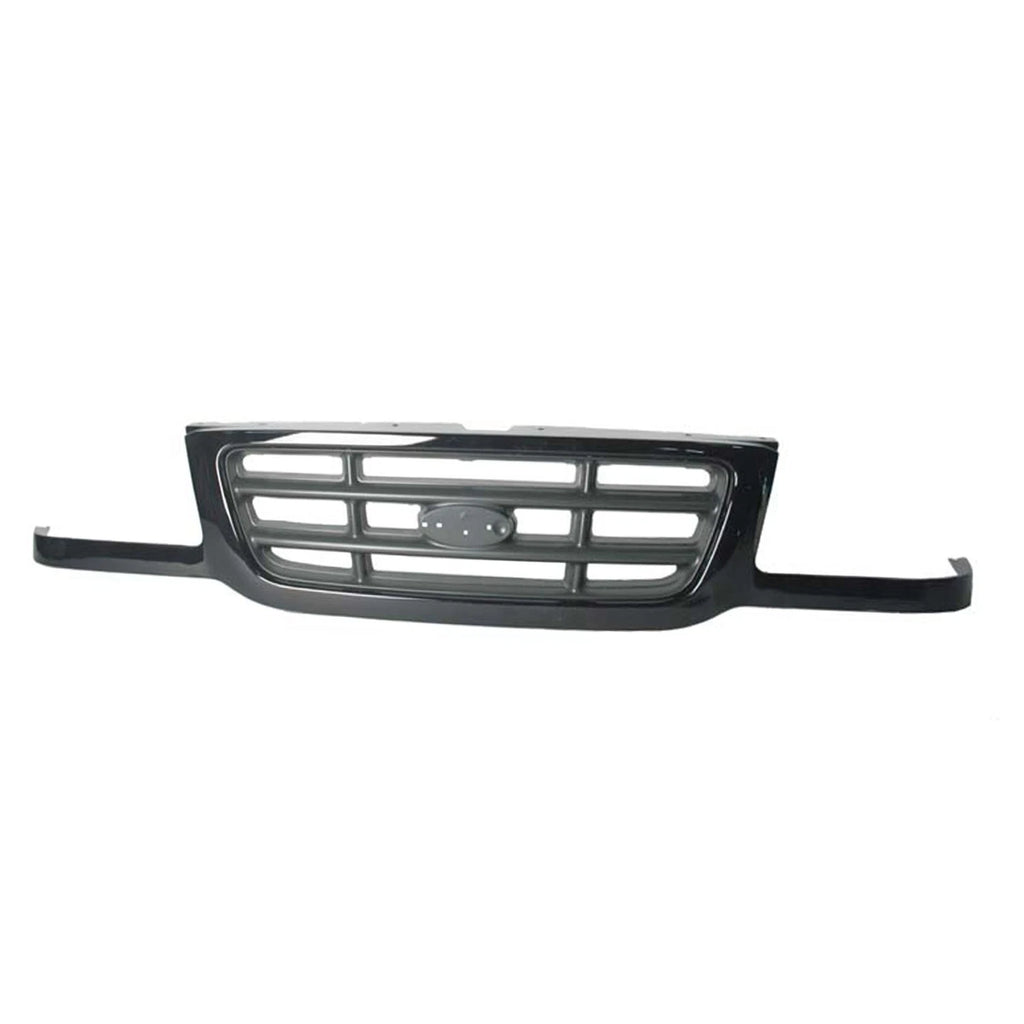 Ready to Paint Front Grille Replacement for Black Silver Jeep Wrangler (2018–2024)