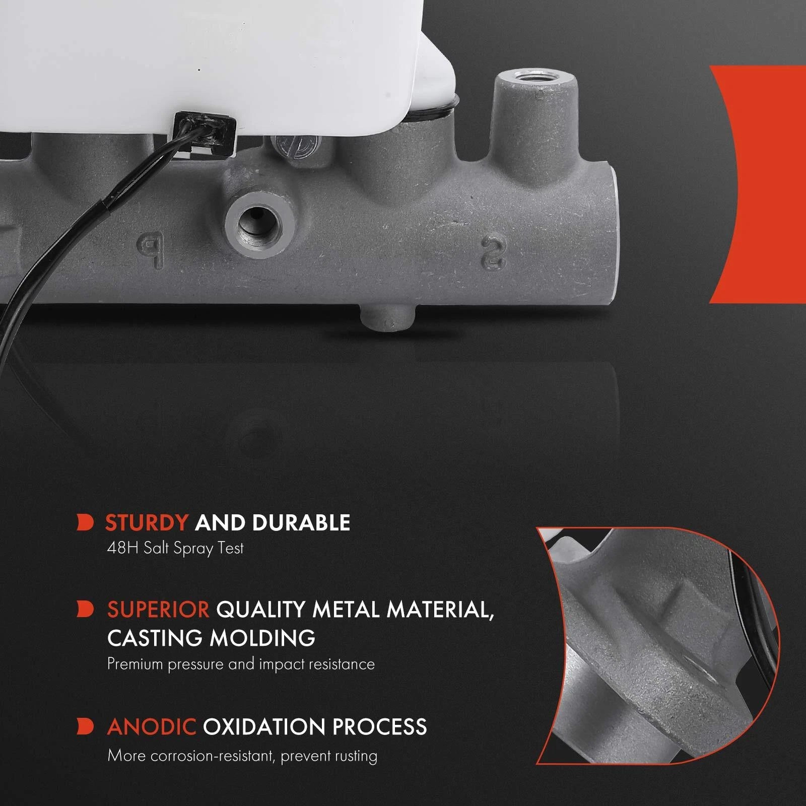 Brake Master Cylinder with Reservoir & Sensor for Hyundai Sonata (1999–2003)