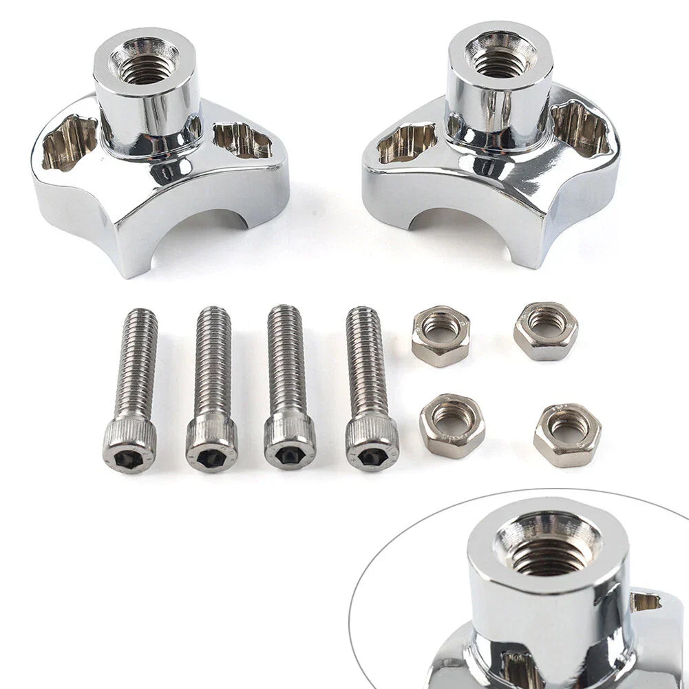 7" Tall Handlebar Risers for Harley Softail Dyna Street Bob