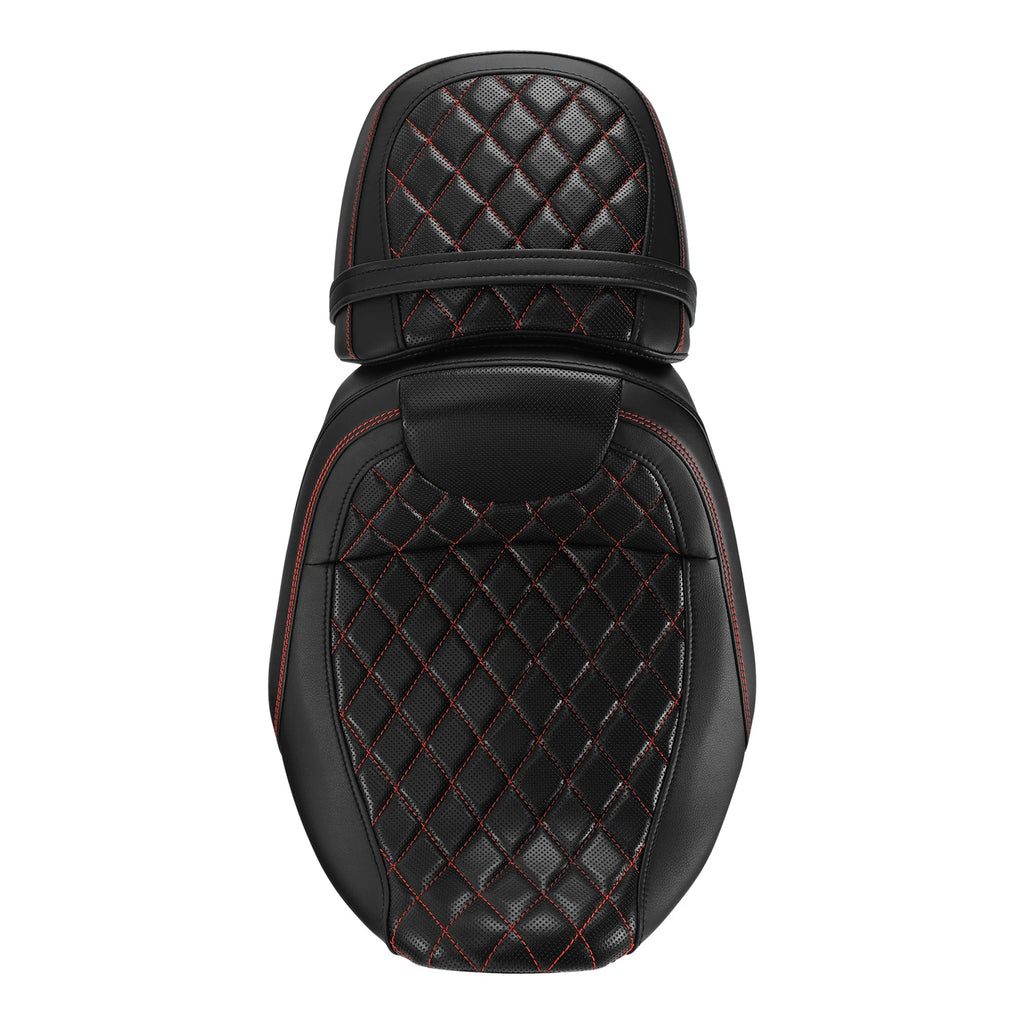 Gel Driver Passenger Seat for Harley Touring Street Road (2024–2025) Black