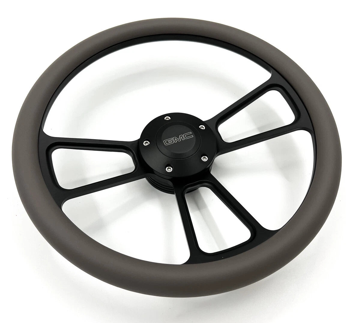 Steering Wheel Cover Black Dark Gray Wrap for Ford F150 (2011–2020)