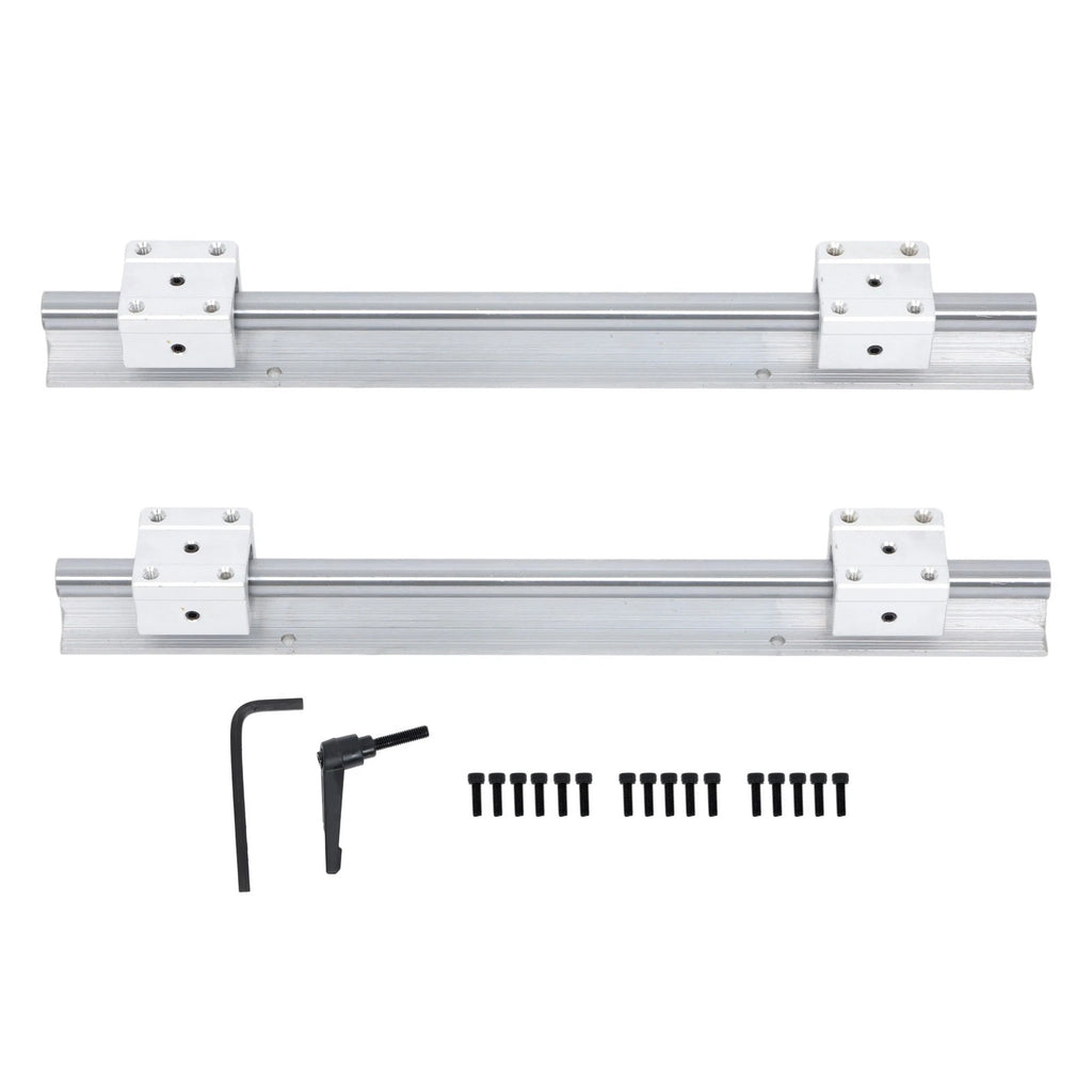2X SBR16-400mm Linear Shaft Rail Guide with 4 SBR16UU Sliders