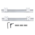 2X SBR16-400mm Linear Shaft Rail Guide with 4 SBR16UU Sliders