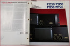 Yamaha P2250 P2150 P1250 P1150 Power Amplifiers Sales Brochure