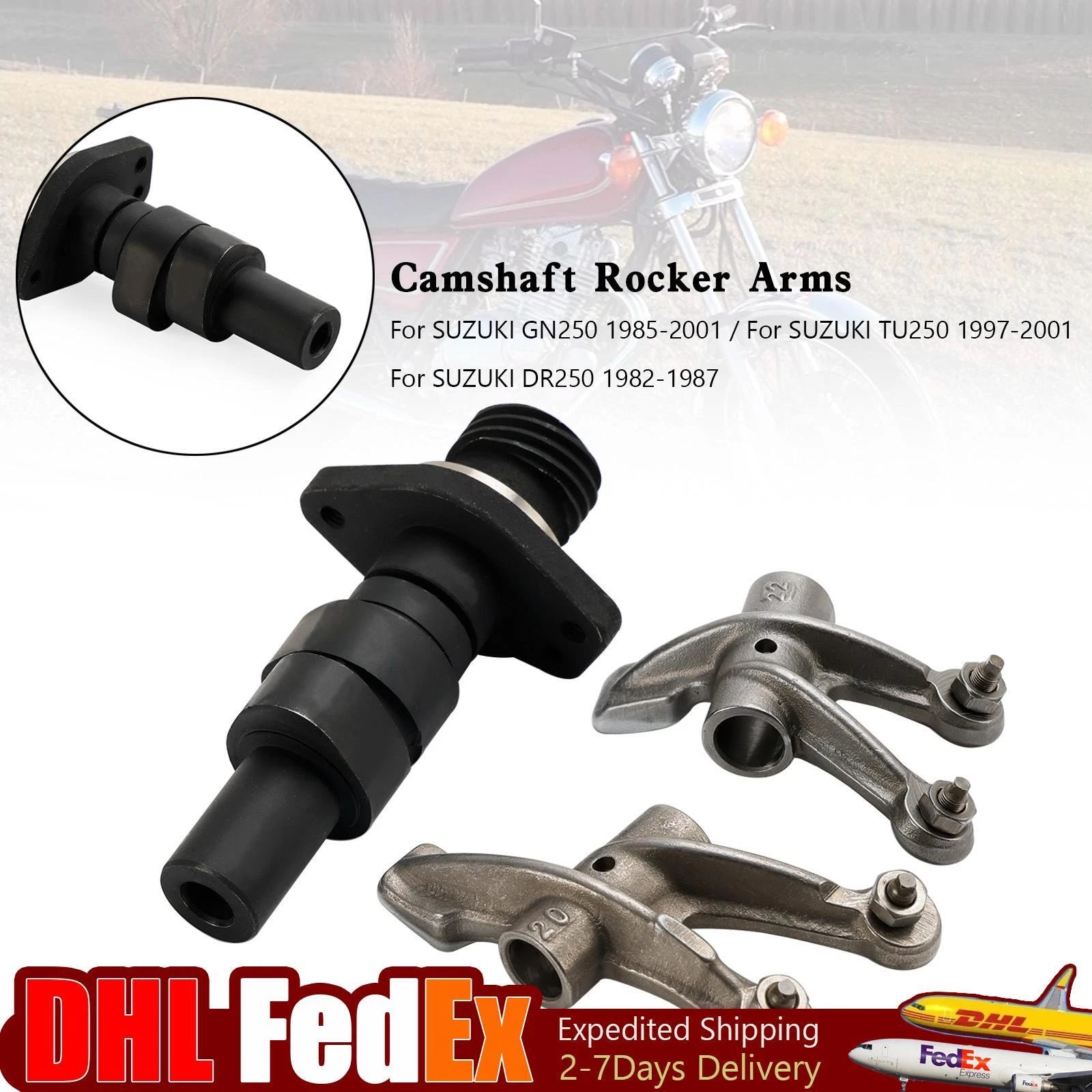 Camshaft Rocker Arms for Suzuki DR250 (1982–1987), GN250 (1985–2001), TU250 (1997–2001)