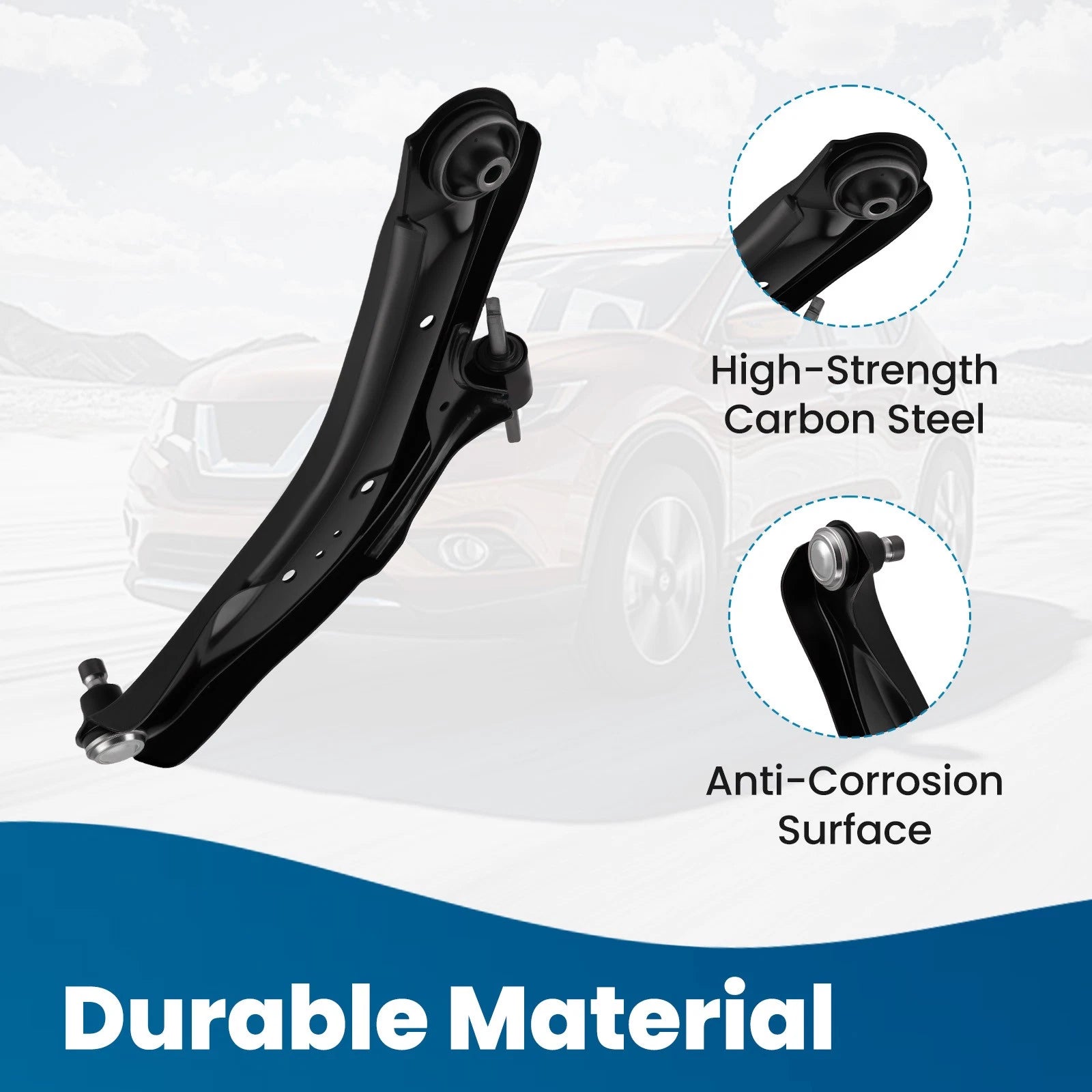 Front Lower Control Arm Ball Joint for Nissan Rogue 2014–2022 (Driver)