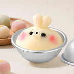 Round Aluminum Alloy Mold for Snow Skin Mooncake and Pudding Baking