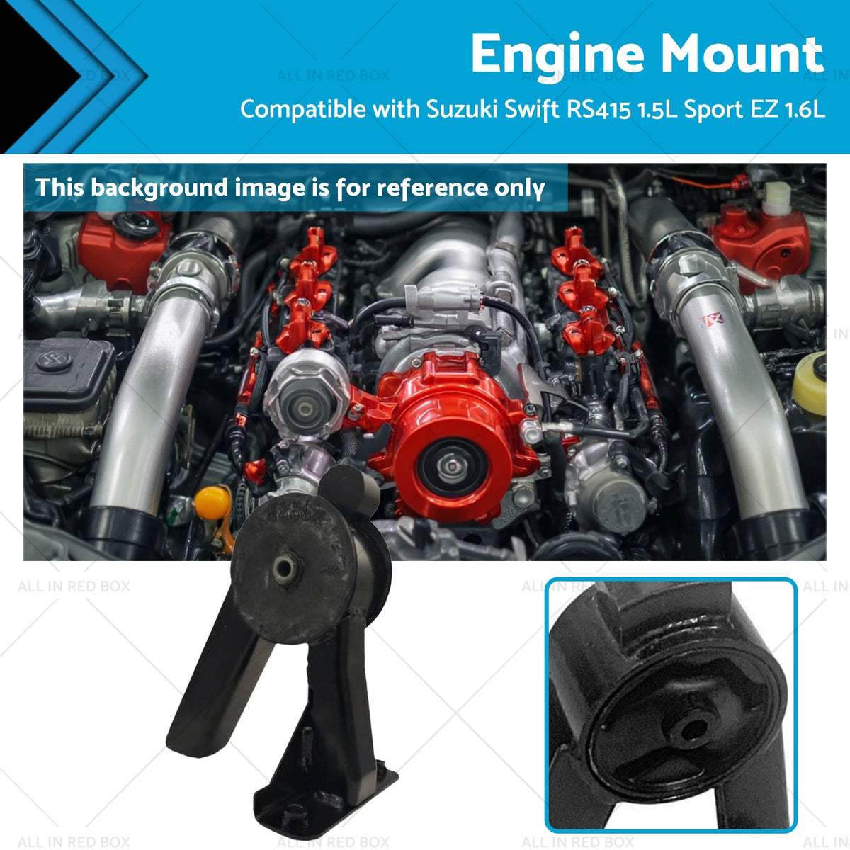 1X Rear Engine Mount for Suzuki Swift Sport (2004–2010) RS415 1.6L 1.5L