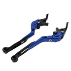 Blue Extendable Brake Clutch Levers for Aprilia Tuono V4 1100RR (2017-2021)