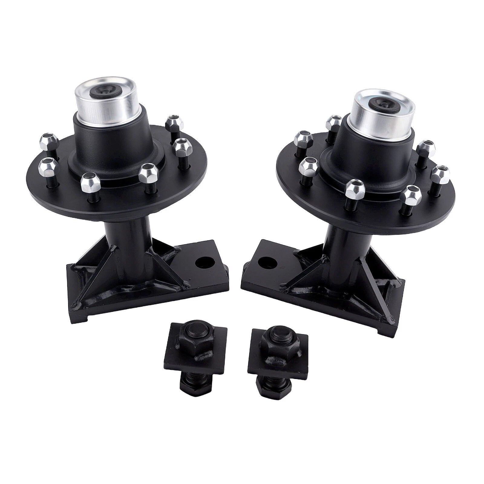 Set of 8 Lug Bolt On Wheels for Shipping Container Hub (8000LB)