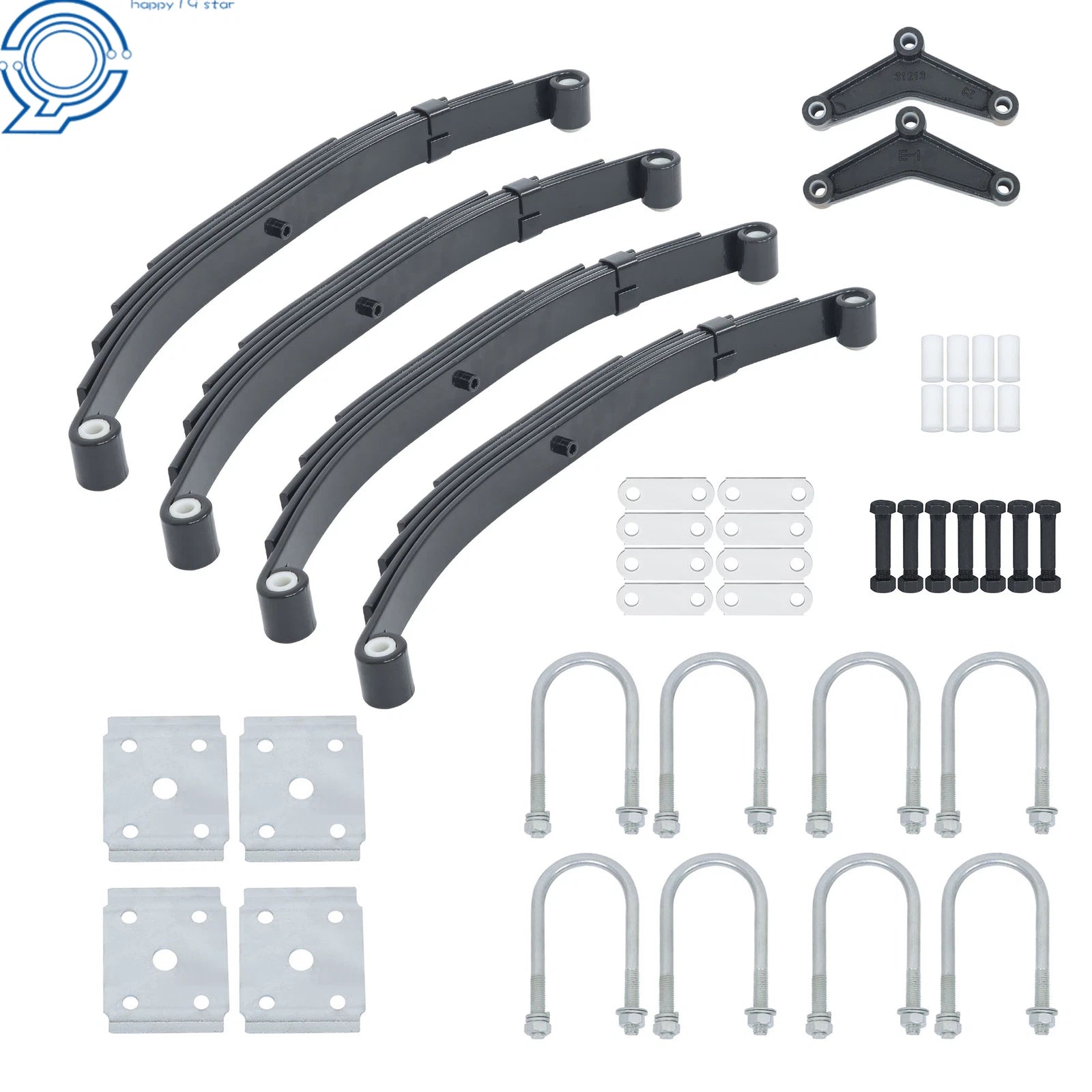5-Leaf Spring Kit for Tandem Axle (3000lbs/Axle, 6000lbs Total)