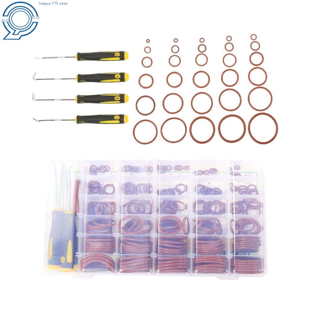 198PCS FKM O Ring Kit for Home and Car Repair (Metric, 30 Sizes)