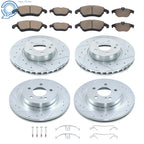 12x Drilled Brake Rotors & Ceramic Pads for Mercedes-Benz C300 (2015–2021)