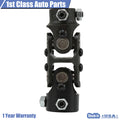 Chrome Double Steering U Joint Coupler for Universal Fit (1" DD x 3/4" DD)