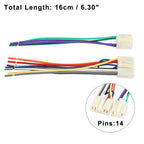 Set of 2 Car CD Player Wiring Harness Radio Adapters for Toyota (1987–up)