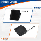 Rear Tow Hook Cover for BMW 525i 528i 530i 540i (No. 51128219075, Black)