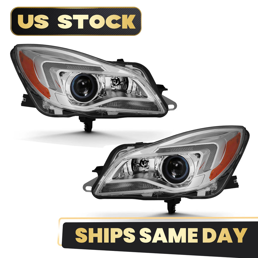 HID/Xenon Projector Headlight Set for Buick Regal (2014–2017) Left+Right Pair