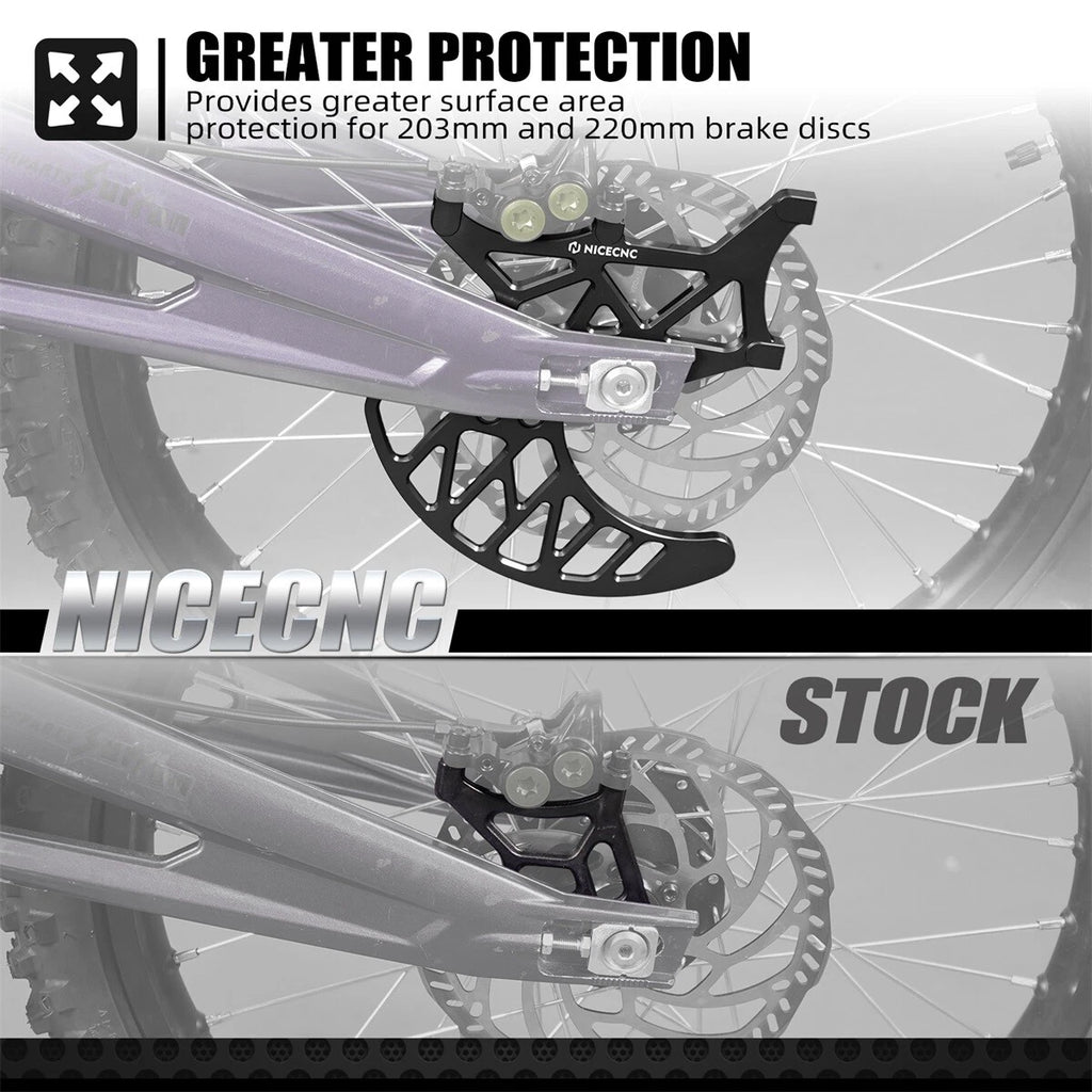 NICECNC Rear Brake Disc Guard for Surron Light Bee S X L1E (2019–2023)