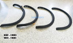 3" Matte Black Fender Flares Wheel Arches for Ford Ranger MK2 Wildtrak (2015-2018)