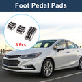 3X Foot Accelerator Pedal Covers for Ford Focus MK2 (2004–2011) Silver Tone
