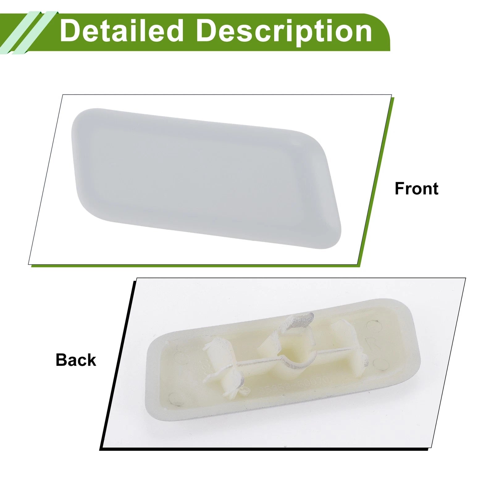 Right Washer Nozzle Cover for Toyota Land Cruiser (2016–2021) 8535360070 Unpainted
