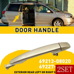 Set of 2 Silver Sliding Door Handles for Toyota Sienna (2004–2010)