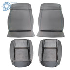 Set of 2 Gray Cloth Seat Covers for Jeep Wrangler (2007–2012)