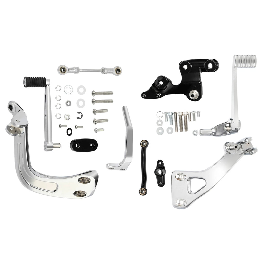 Mid-Controls Shift & Brake Side Kit for Harley Sport Glide FLSB (2018–2025) Chrome
