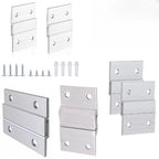 Set of 2 Aluminum Alloy Z Shaped Brackets for Display Mounting