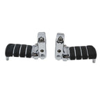 Chrome 1-1/4" Highway Bar Footpegs for Harley Touring & Softail