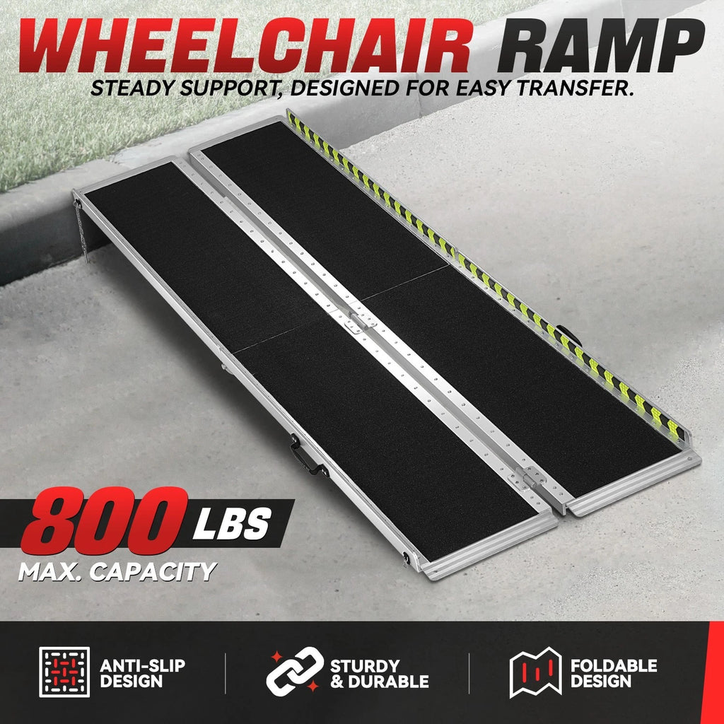 29" x 8' Aluminum Wheelchair Ramp - 880 lbs Capacity