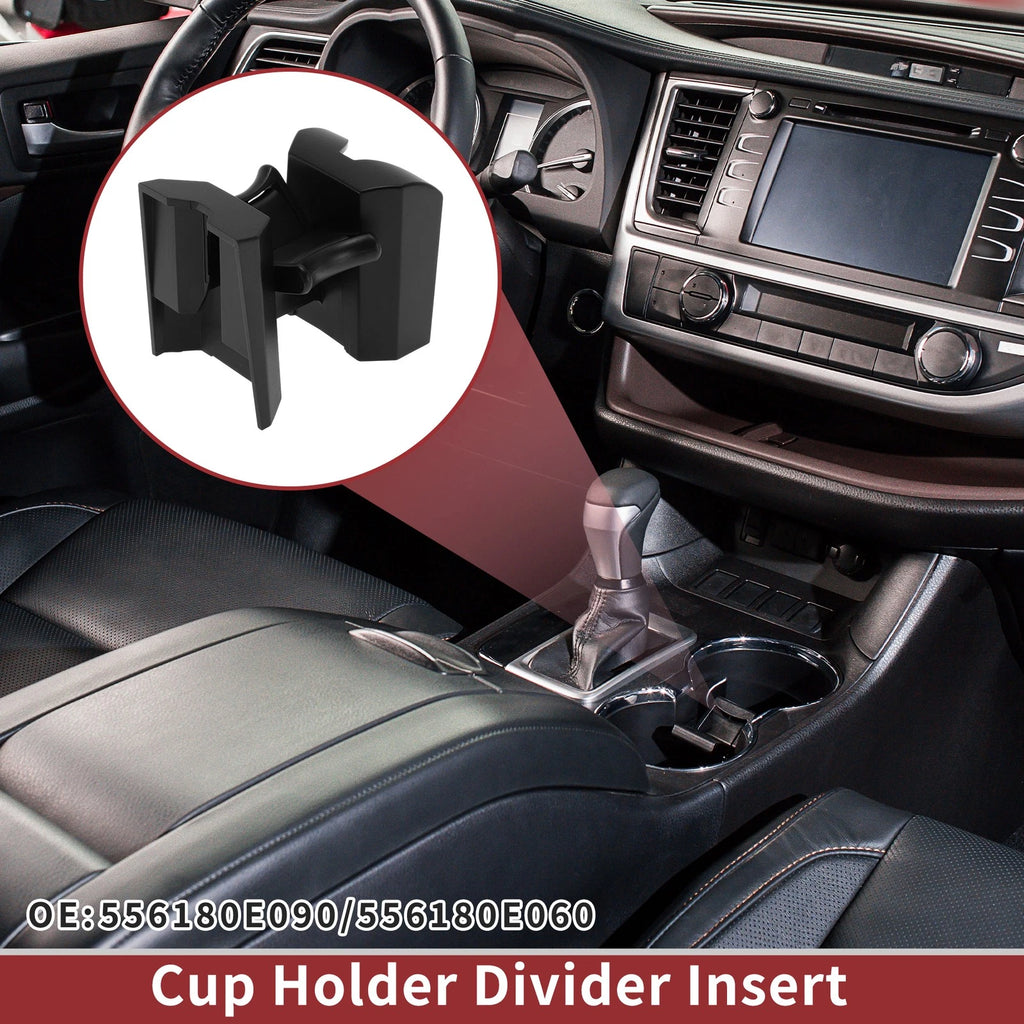 Cup Holder Divider Insert for Toyota Highlander (2008–2013) No. 556180E090/556180E060