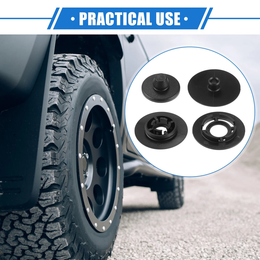 Set of 4 Car Holder Retainers for Volkswagen Audi (Plastic Black) 637516356156